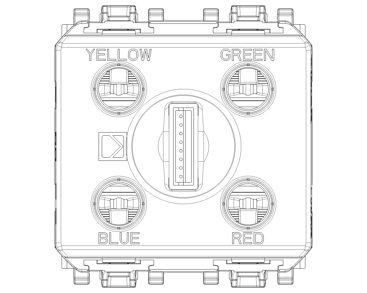 Comando 4 pulsanti 1P NO 24V 2 moduli illuminabile Vimar Linea bianco-nero-canapa 30406 Comando 4 pulsanti 1P NO 24V 2 moduli illuminabile Vimar Linea bianco-nero-canapa 30406